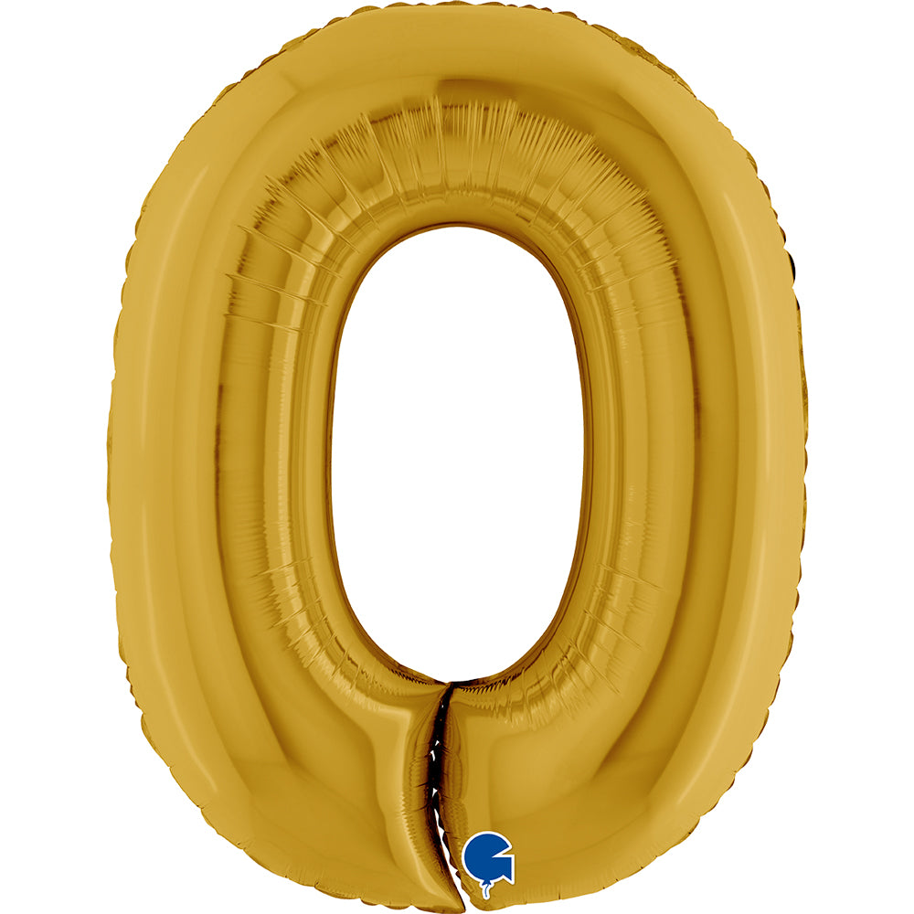 Number 0 to 9 Satin Gold 40"- Single Pack - Grabo Foil