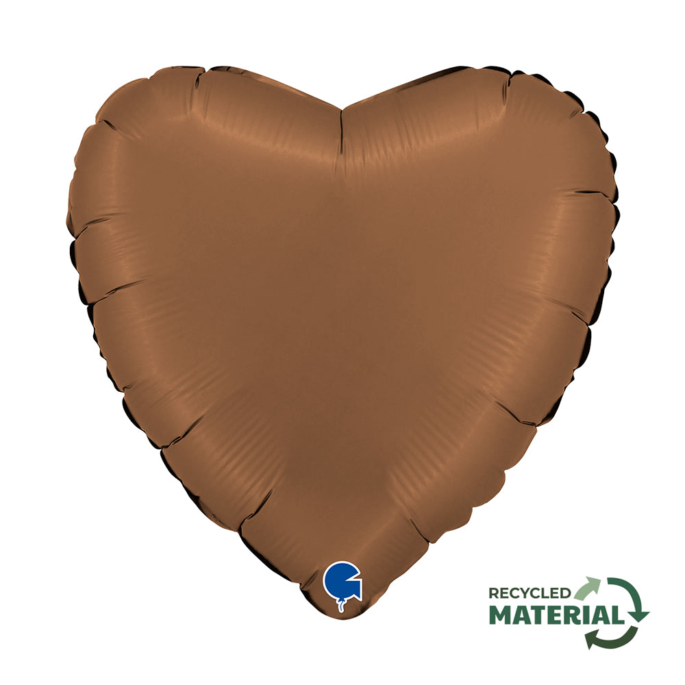 Chocolate Satin Heart Single Pack - Grabo Foil