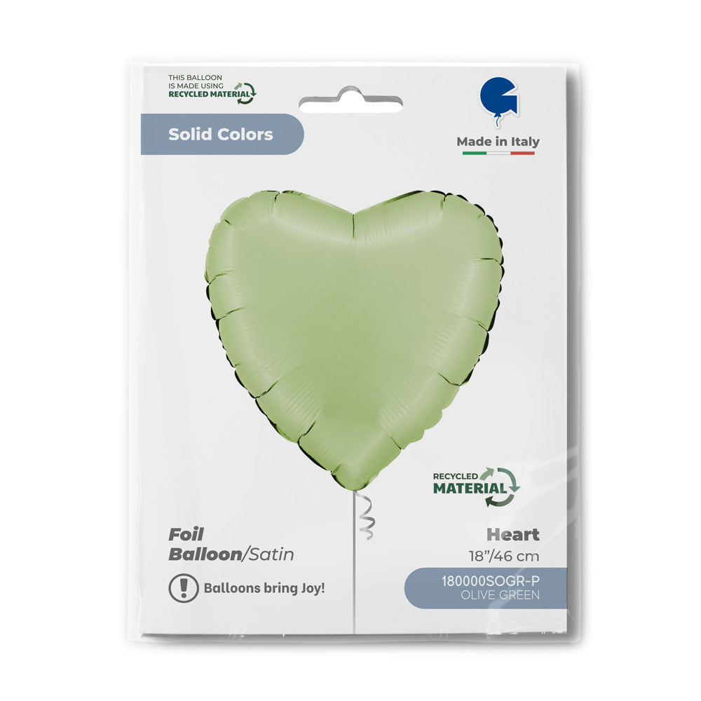 Green Matte Satin Heart Single Pack - Grabo Foil