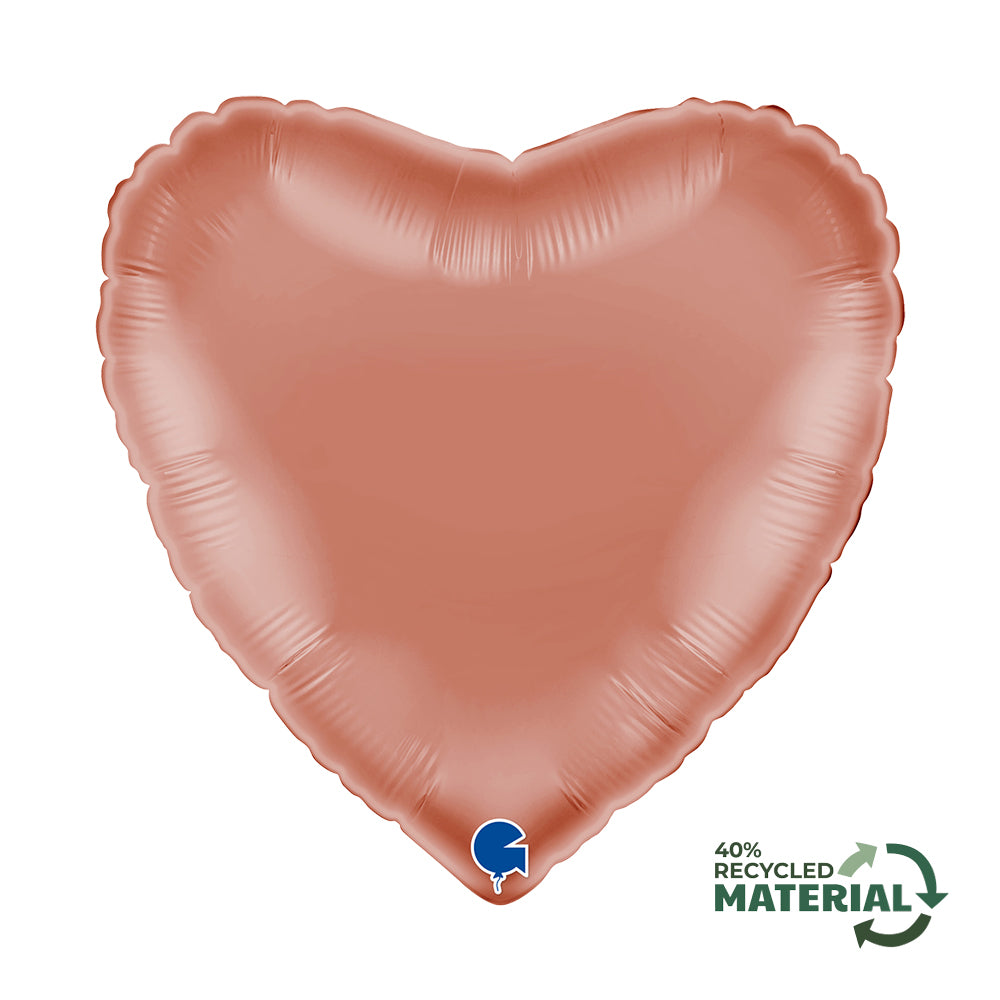 Rose Gold Metallized Heart Single Pack - Grabo Foil