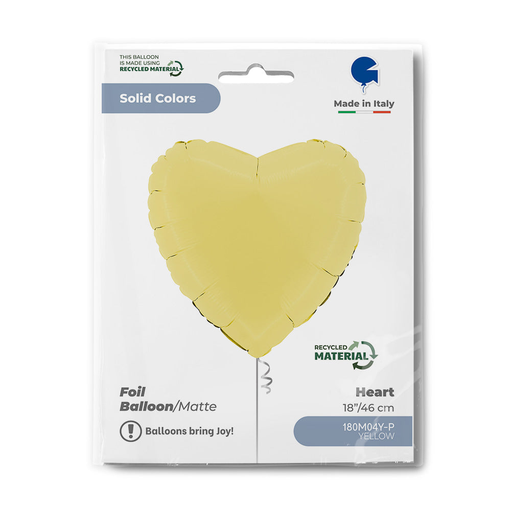 Yellow Matte Heart Single Pack - Grabo Foil
