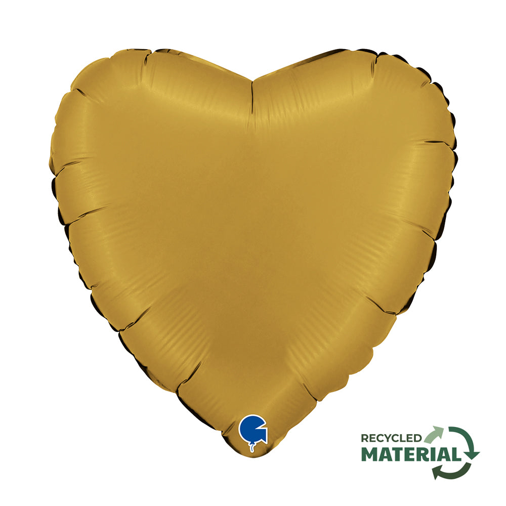 Gold Satin Heart Single Pack - Grabo Foil