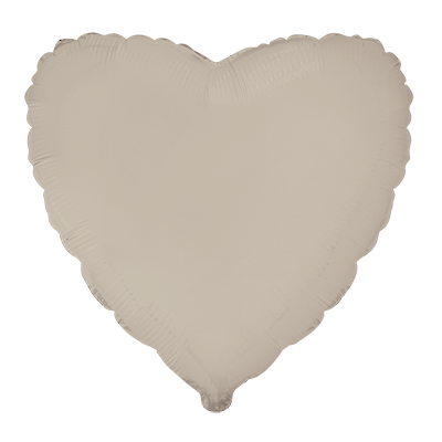 Heart Cream Latte Matte Regular 18" Single Pack  - Flexmetal