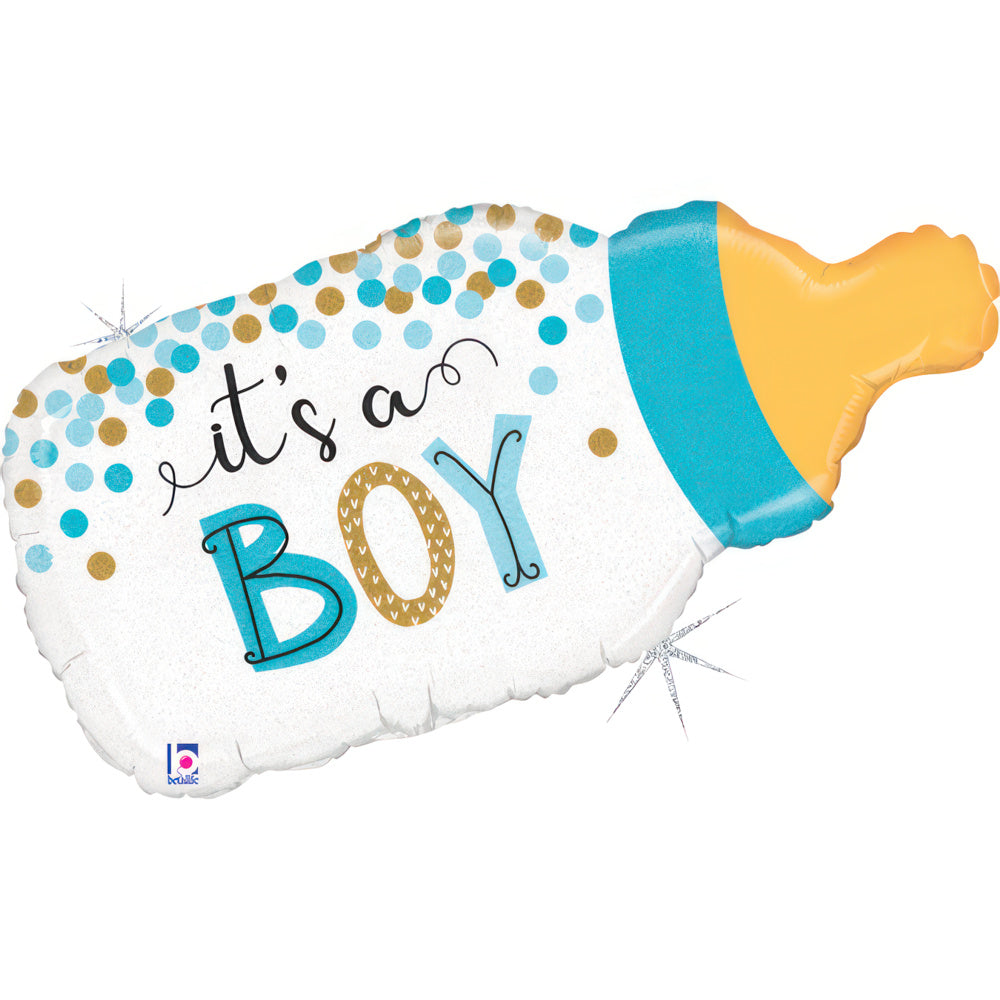 Confetti Baby Bottle Boy Single Pack - Grabo Foil