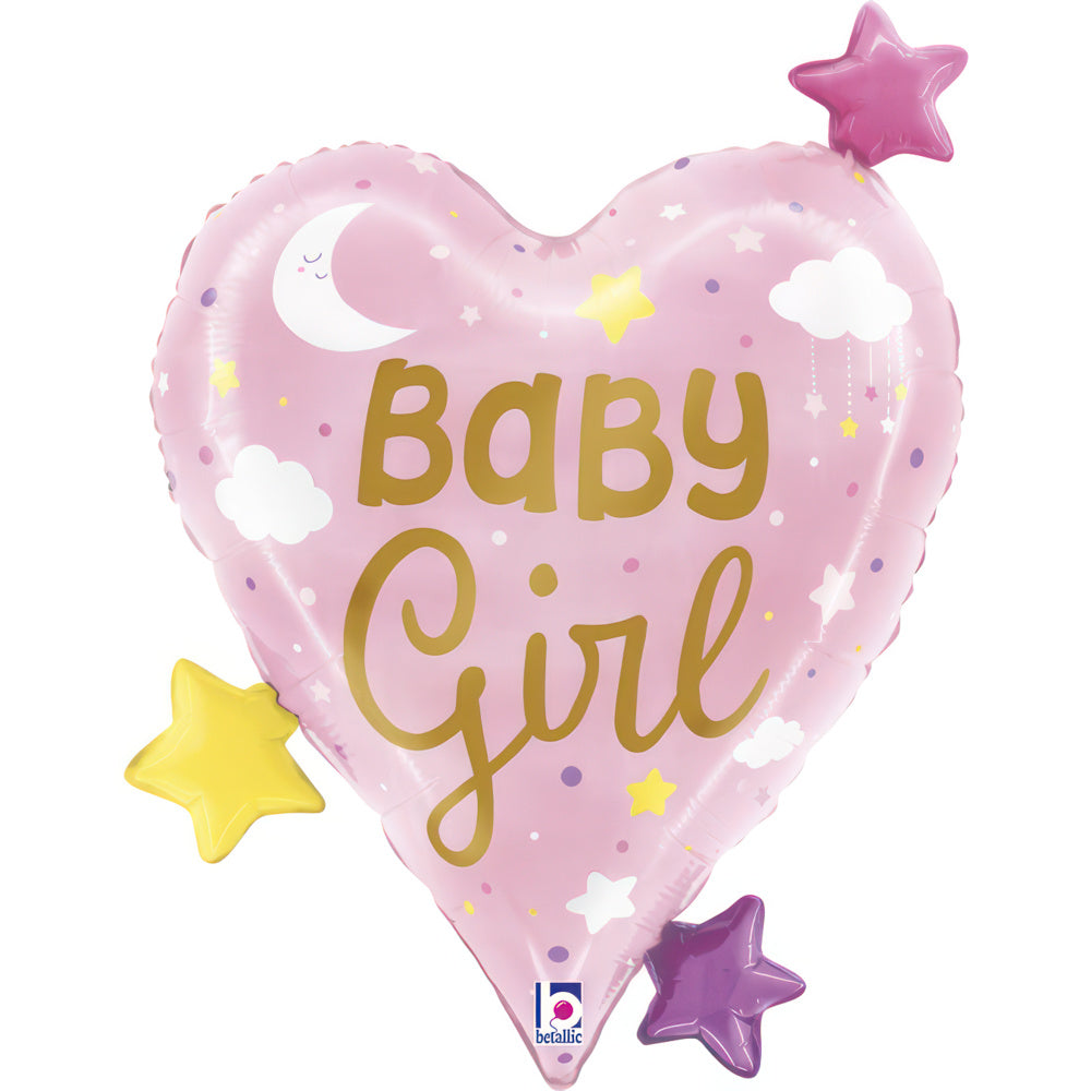 Baby Girl Heart Stars Single Pack - Grabo Foil (Copy)