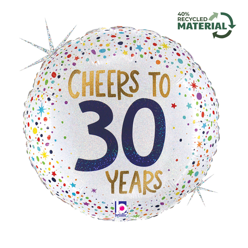 R18 Cheers To 30 Years Single Pack - Grabo Foil