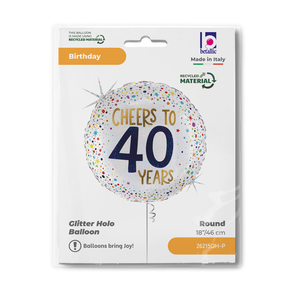 R18 Cheers To 40 Years Single Pack - Grabo Foil (Copy)