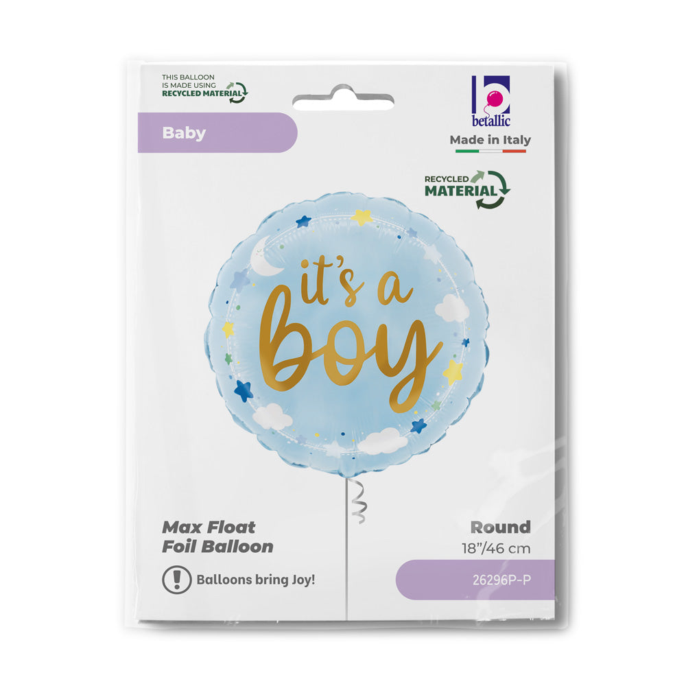 R18 It's A Boy Stars & Clouds Single Pack - Grabo Foil