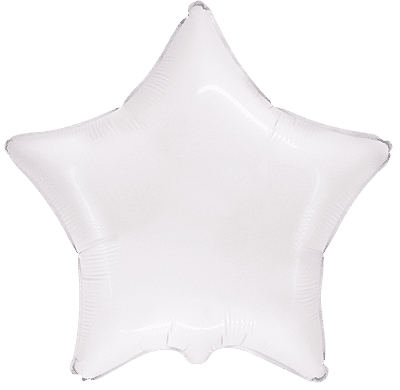 Star White Regular Star 18" Single Pack  - Flexmetal
