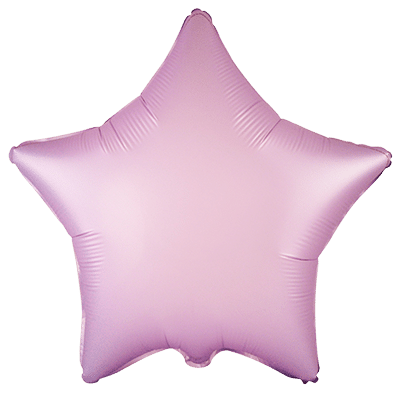Star Lilac Pastel Satin Regular 18" Single Pack  - Flexmetal