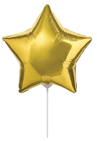 Star Mini Gold Regular Star 9" Single Pack  - Flexmetal