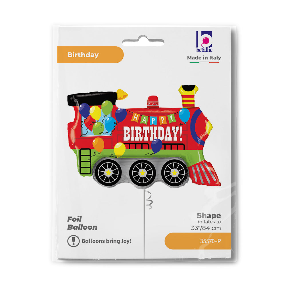 Birthday Party Train 37" Single Pack - Grabo Foil