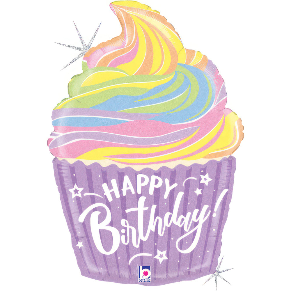 Pastel Birthday Cupcake - Grabo Foil
