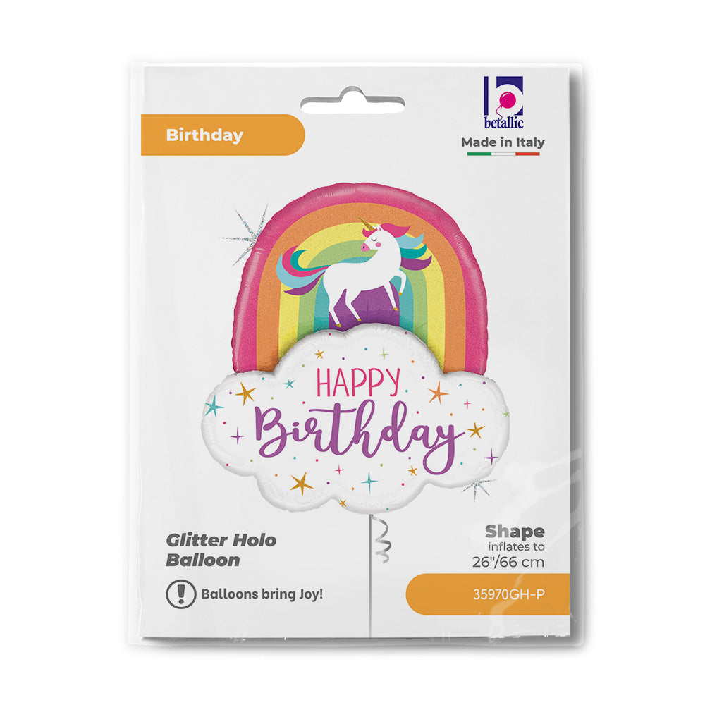 Unicorn Rainbow Birthday single pack- Grabo Foil