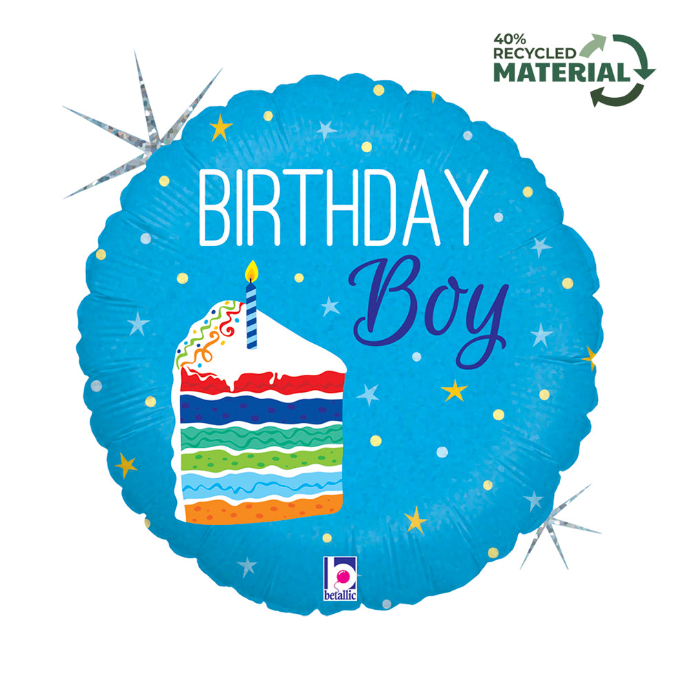 R18 Birthday Cake Boy Single Pack - Grabo Foil