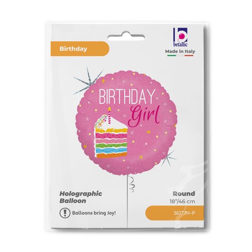 R18 Birthday Cake Girl Single Pack - Grabo Foil