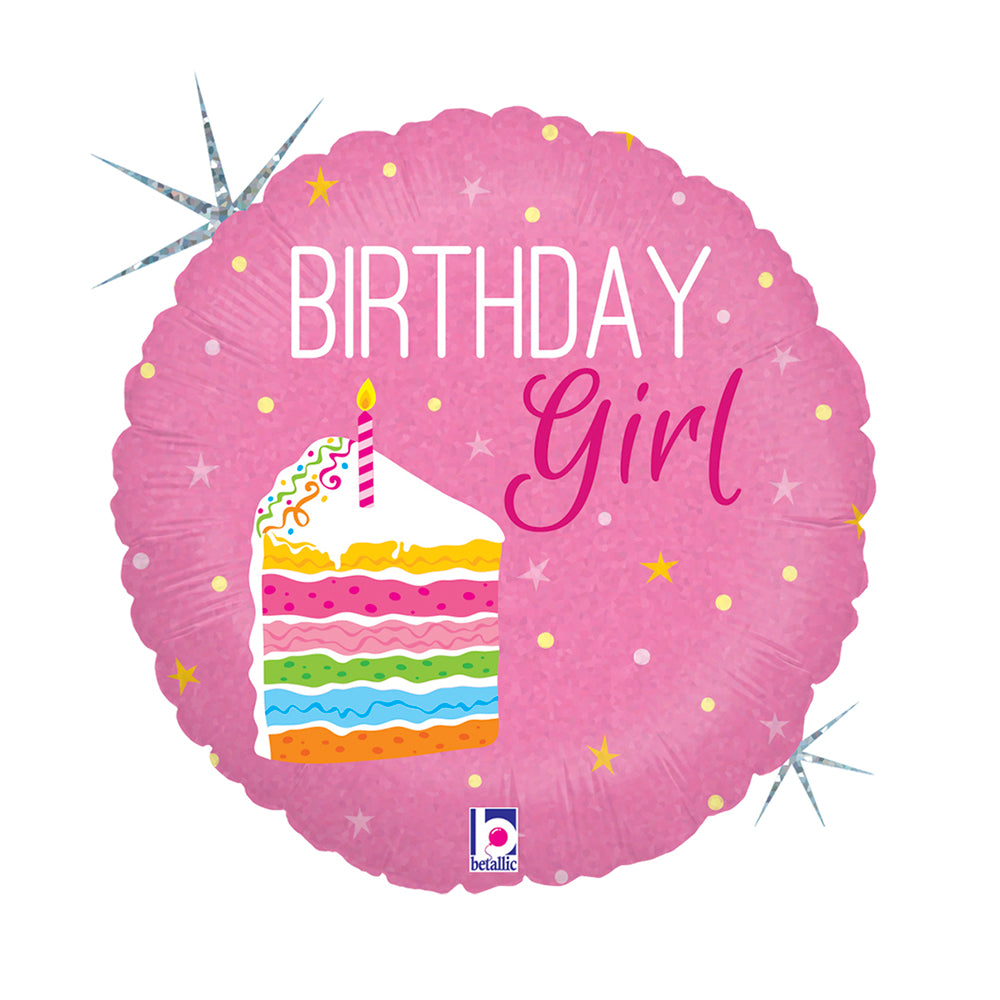 R18 Birthday Cake Girl Single Pack - Grabo Foil