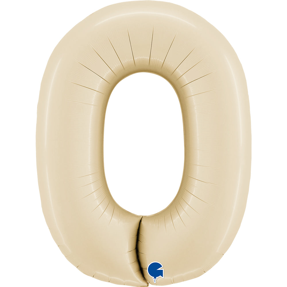 Numbers 0 to 9 Satin Cream 40"- Single Pack - Grabo Foil