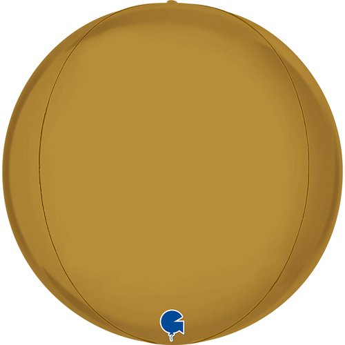 Globe 15" Satin Gold 4D Single Pack - Grabo Foil