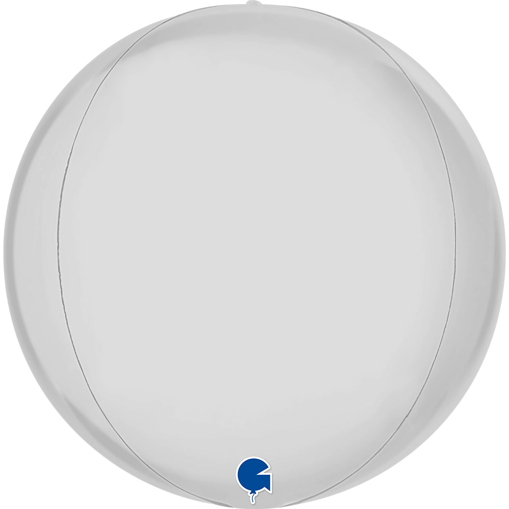 Globe 11" Satin White 4D Single Pack - Grabo Foil