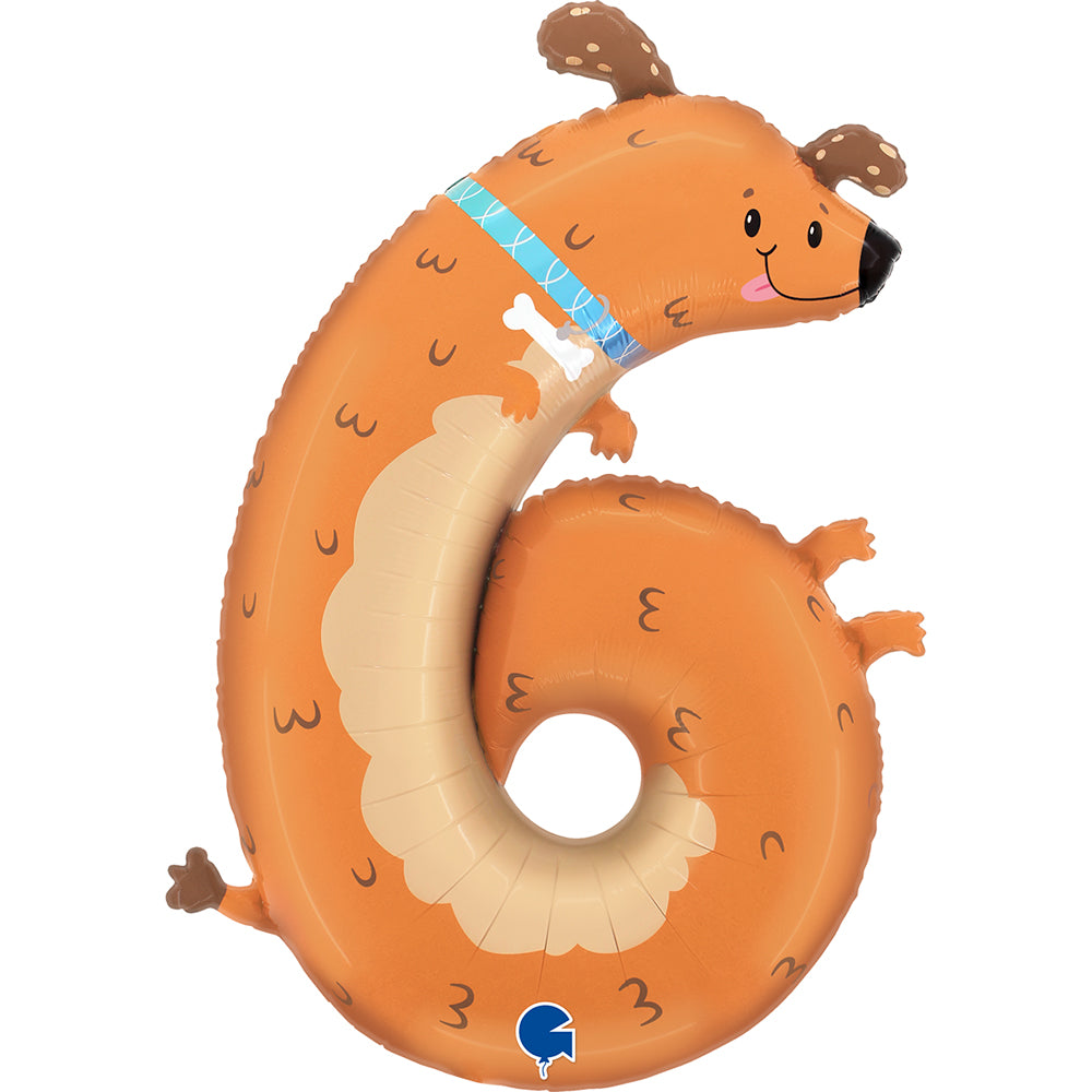 The Puppyloons - Number 6 Dog Single Pack - Grabo Foil