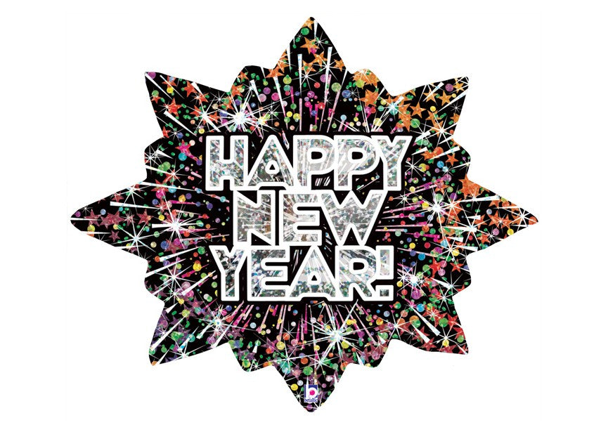Bursting New Year Holog. 32" - Grabo Foil
