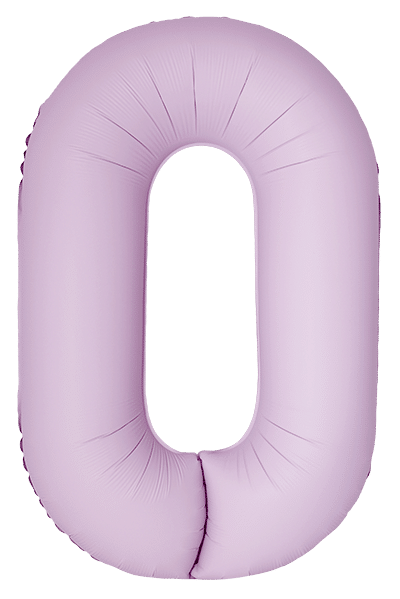 Numbers 0 to 9 Slim Matt Pink Latte 34"/86cm Flexmetal Foil