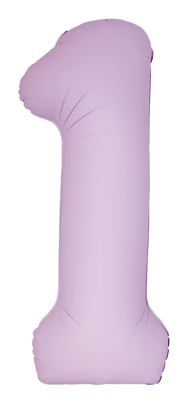 Numbers 0 to 9 Slim Matt Pink Latte 34"/86cm Flexmetal Foil