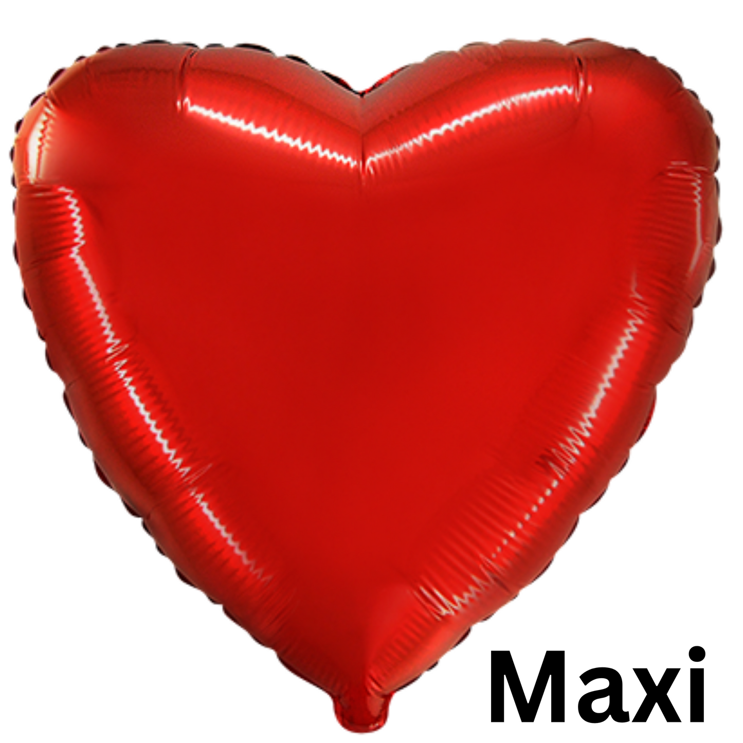 Heart Maxi Ultra Metallized 32" - Red - Single Pack  - Flexmetal