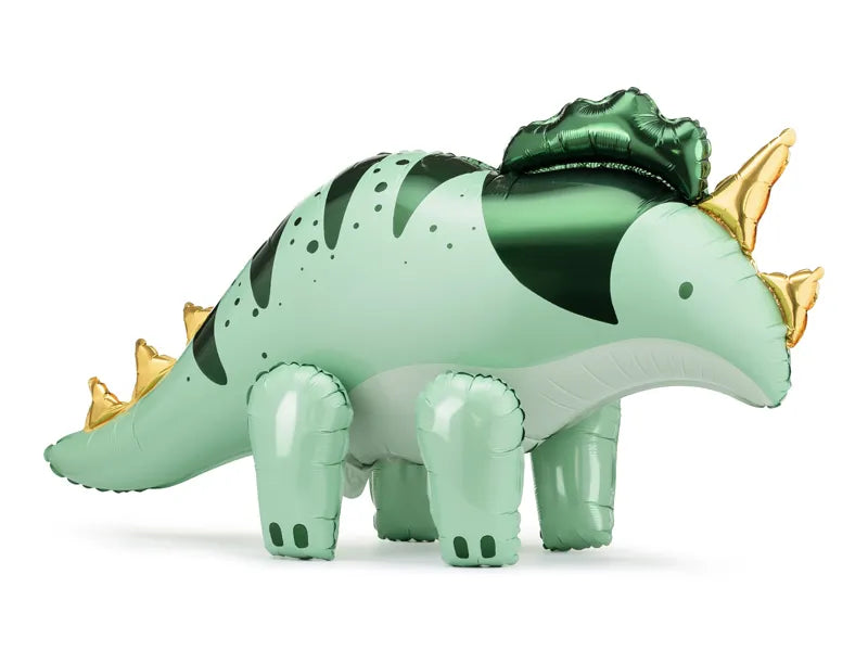 Triceratops, 101 x 60.5cm - green - Foil Balloon - Party Deco