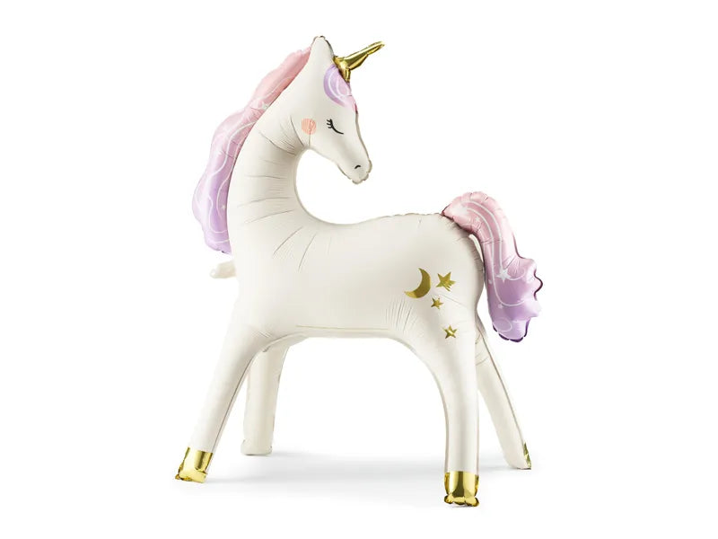 Unicorn Standing 95x86 cm, mix - Foil Balloon - Party Deco