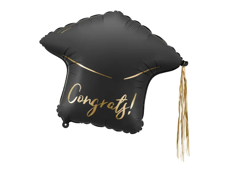Cap ''Congrats!'', 60x55 cm, mix - Foil Balloon - Party Deco
