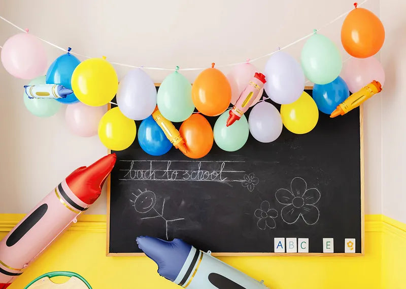 Crayons for garlands , set of 3, 7x30 cm - Foil Balloon - Party Deco