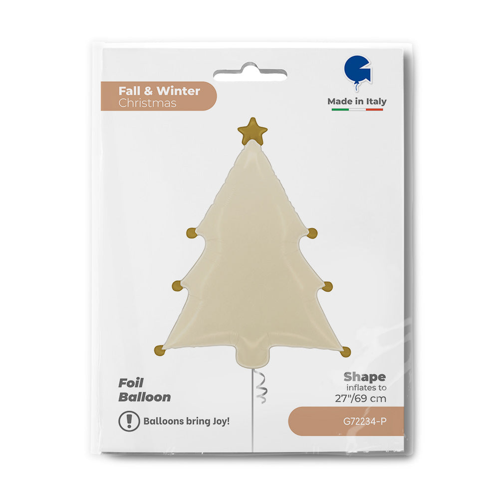 Cream Christmas Tree Single Pack - Grabo Foil