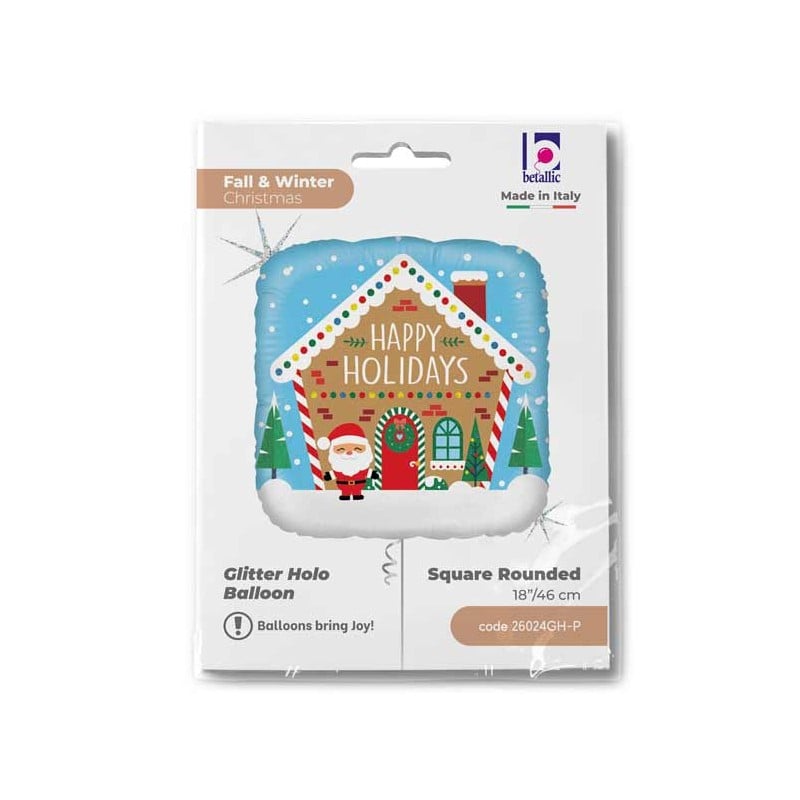 Home For The Holidays SQ18" GLITTER HOLO-Single Pack - Grabo Foil