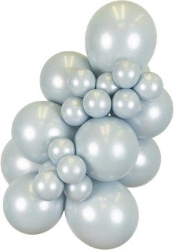 Aura Ice Blue Kalisan balloon cluster