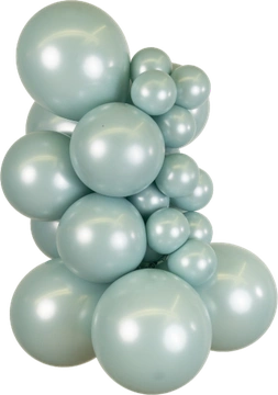Aura Ice Mint Kalisan balloon cluster