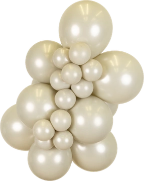 Aura Ivory White Kalisan balloon cluster