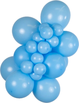 Standard Baby Blue Kalisan balloon cluster