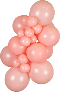 Standard Baby Pink Kalisan balloon cluster