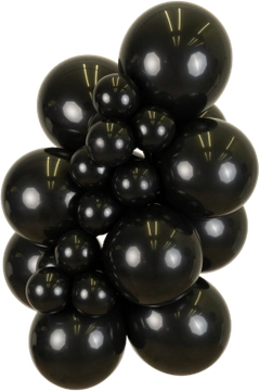 Standard Black Kalisan balloon cluster