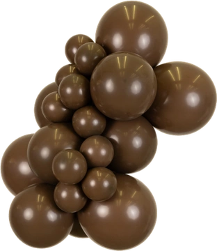Standard Chocolate Brown Kalisan balloon cluster