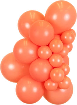 Standard Coral Kalisan balloon cluster