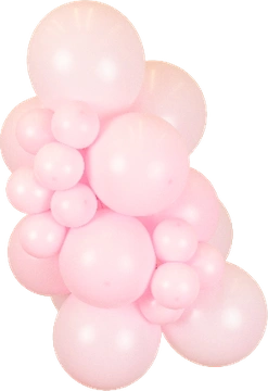 Standard Light Pink Kalisan balloon cluster