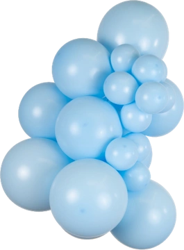 Macaron Blue Kalisan balloon cluster