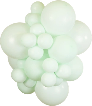 Macaron Pale Green Kalisan balloon cluster