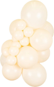 Macaron Pale Salmon Kalisan balloon cluster