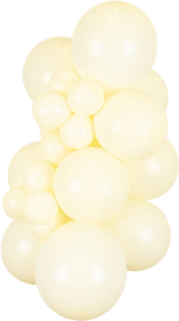 Macaron Pale Yellow Kalisan balloon cluster