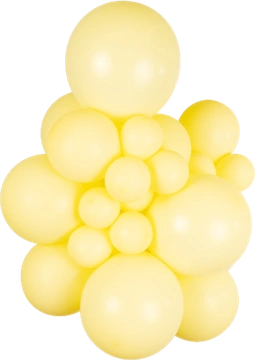 Macaron Yellow Kalisan balloon cluster