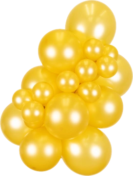 Metallic Gold Kalisan balloon cluster